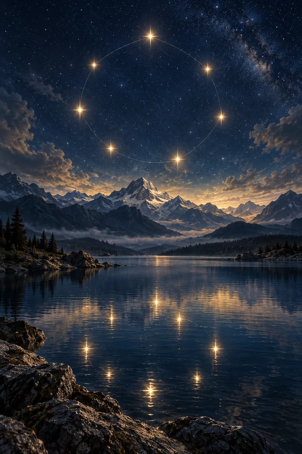 Mystic constellation artwork